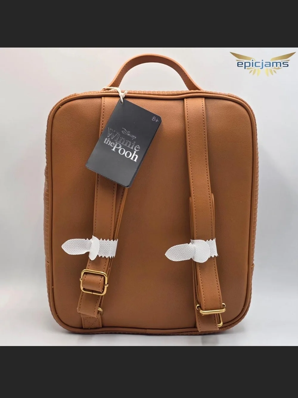 Loungefly Disney Winnie the Pooh Tan Brown Backpack Case - Picture 4 of 7